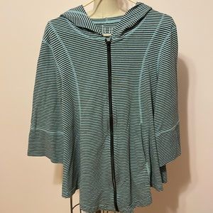 Women’s Sweatshirt Pullover Light Blue/Gray Lur Sz Large